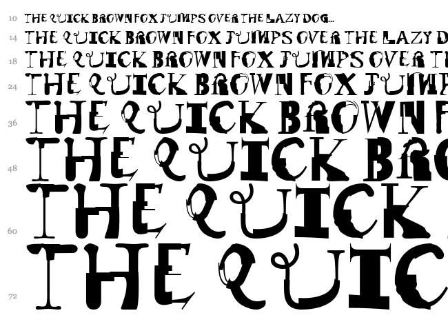 Remix font waterfall